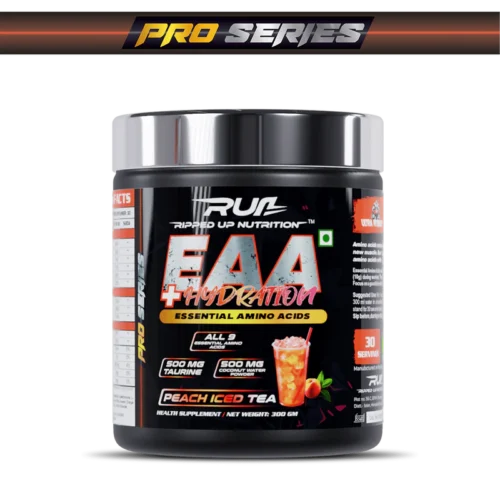 Ripped Up Nutrition Pro Series EAA + Hydration Essential Amino Acids 300g Peach Iced Tea - Image 2