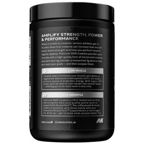 Muscletech Platinum 100% Creatine 250g Unflavored - Image 3