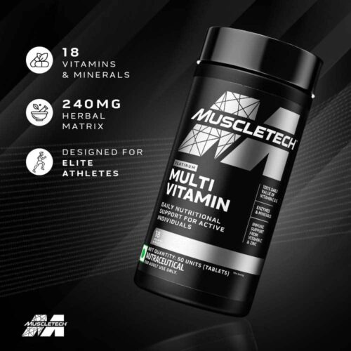 Muscletech Platinum Multivitamin 60 Tablets - Image 4