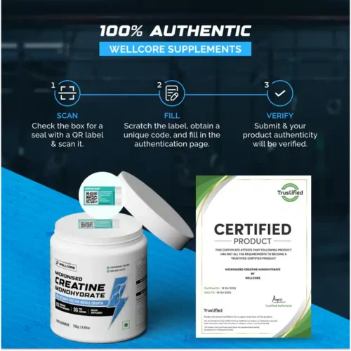 Wellversed Wellcore Micronised Creatine Monohydrate 250g Unflavored - Image 5