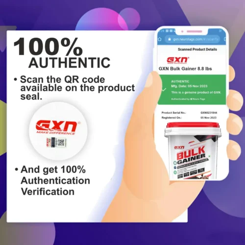 GXN Bulk Gainer 4 kg (8.8lbs) Chocolate Swirl - Image 4