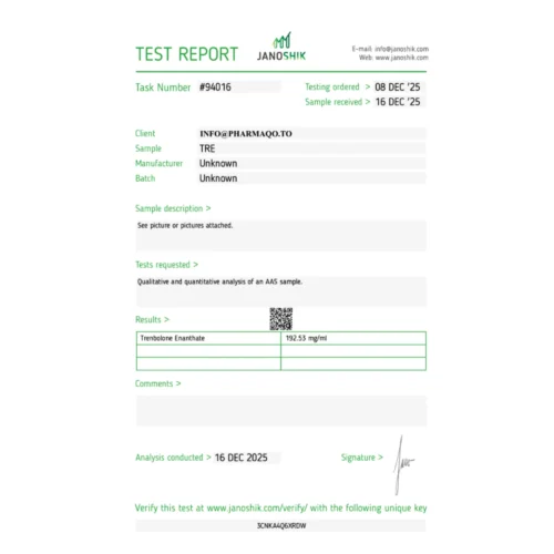 PharmaQO Trenbolone-E 200mg | Trenbolone Enanthate